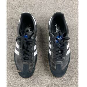 Adidas Originals Samba Sneakers Unisex 8 Black Low Top Lace Up Trefoil ABT5807